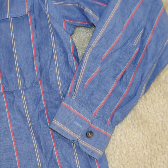Gant Blue and Red Striped Casual Button Down Shirt - Picture 5 of 6